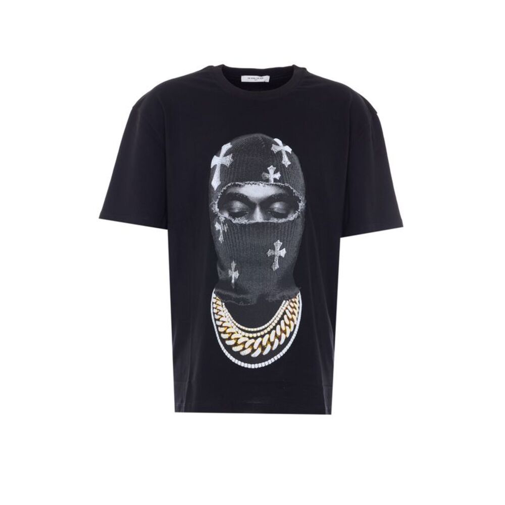 Ih Nom Uh Nit Men Mask Crosses Print T-Shirt
